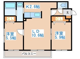 リッツハウス山の手の物件間取画像